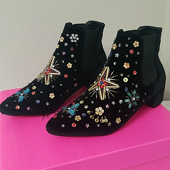 betsey johnson velvet boots